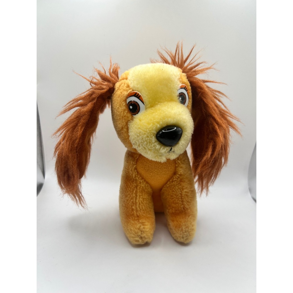 Vintage Walt Disney 6"‎ Lady Dog Plush From Lady And The Tramp 1980s Disneyana
